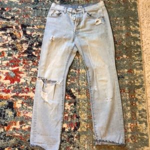 BDG Straight leg light wash jean